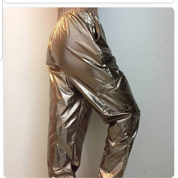 Victoria's Secret Pants - Victoria Secret Sport Cargo Shine Metallic Jogger